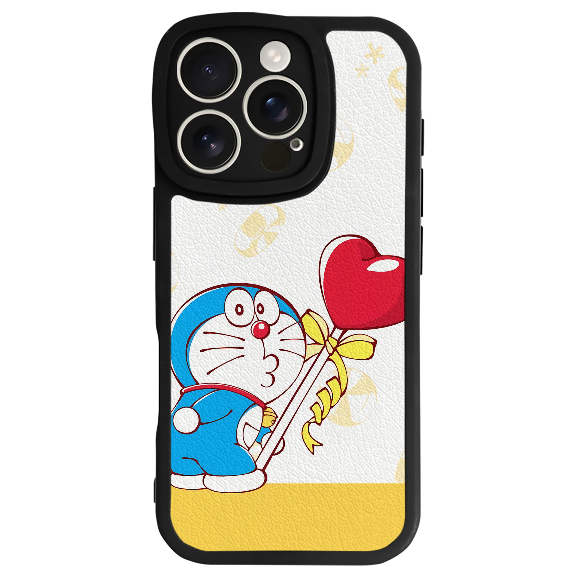 （画像用） ドラえもん Doraemon 【iPhone 16シリーズ対応】シリコンスマホケース（レザー調） 材質：シリコン